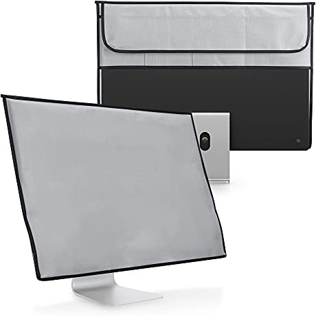 kwmobile Custodia 4in1 Compatibile con Apple iMac 24 - Fodero Monitor, Case Tastiera, Cover Magic Mouse e Porta-Cavi - grigio chiaro