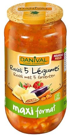 Danival - Ravioli 5 Légumes 1Kg -Vendu Par Unité
