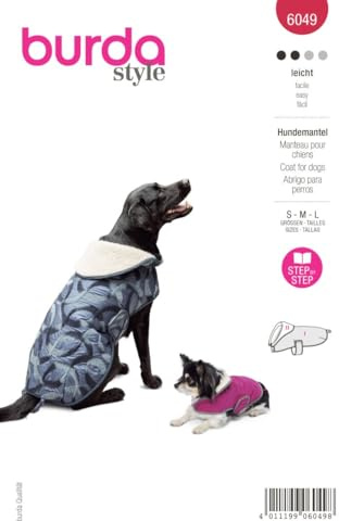 burda style Papier-Schnittmuster Hundemantel #6049 - Gr. S-M-L