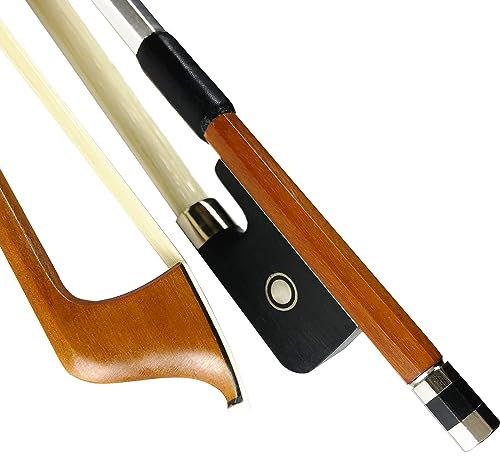 WinsterBow Cellobogen aus Brasilholz, Ebenholz, 4/4, 71 cm, 4/4, natürliches Rosshaar (Cellobogen 4/4)