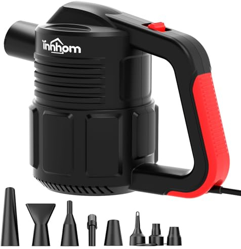 innhom Druckluft 600W Elektrische Staubgebläse PC Reinigungsset 68CMH Druckluftspray Luftdruckspray mit Langem Kabel Compressed Air für PC, Tastatur Auto Filter Bürogeräte (800W)