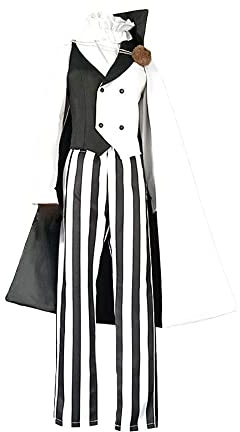 OSIAS Nikolai Gogol Ensemble de costumes de style noir et blanc - Réplique de qualité supérieure avec dimensionnement précis(M)