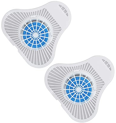 2pcs Urinal Screen Deodorizer Non Para Block Anti Deodorizer Urinal Screen Mats with Non Para Block for Home Office School
