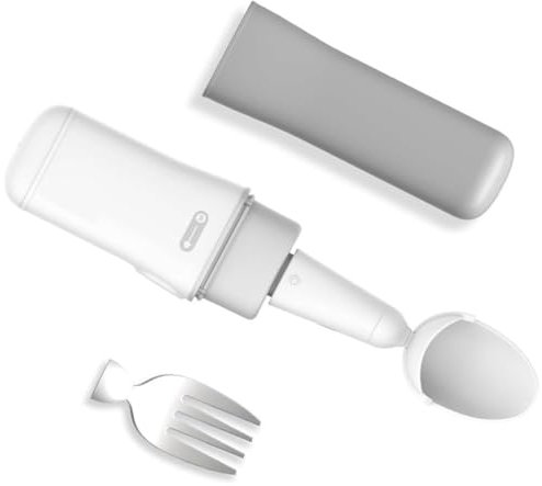Cuillère Parkinson pour tremblements de la main, cuillère et fourchette stables et séparables avec kit de levage intelligent auto-stabilisant, pour les patients atteints de la maladie de Parkinson