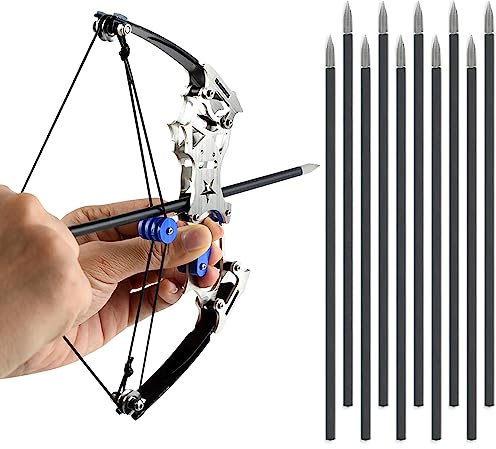 Large Archery Bow Set Right Hand Compound Bow Hunting Metal Material Catapult RH/LH for Hunting Shooting Practice Archery Entertainment Fun
