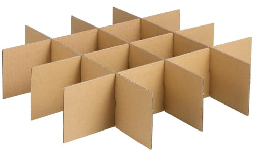 TEHAUX Kartonteiler Für Umzugskartons 33.50 X 33.50 Zoll Pappkarton Trennwände Für Sicheren Transport Von Gläsern Geschirr Und Kleinteilen Einfache Installation 1 Satz
