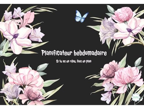 Planificateur hebdomadaire A4, Semainier, planificateur non daté, de calendrier, Planner semainier, Organisateur de tâches, Planificateur de repas hebdomadaire, Weekly planner