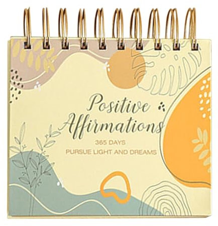 Täglicher Tischkalender Zur Steigerung Der Motivation – Genießen Sie Den Kalender „Gesetz Der Anziehung“ Und Worte Der Dankbarkeit, Täglich Positive Affirmationen – Tischkalender 2025, Stand-Up-Design