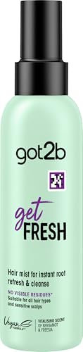 got2b getFRESH Dry Shampoo Hair Mist 150ml, for Instant Root Refresh & Cleanse, Suitable for Sensitive Scalp, No Visible Residues*, Vitalising Scent, Hair Dry Shampoo, Vegan Formula**, Rice Starch
