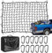 Filet De Chargement Extensible De 180 * 120cm - pour Surfaces De Chargement - Design en Maille Robuste - IdéAl pour Ranger Bagages, Coffre, SUV, Zone De Chargement