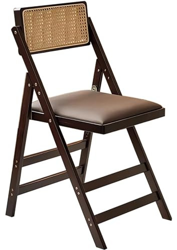 Sgabello da bar portatile pieghevole in legno con schienale imbottito alto 69,8 cm, per tavolo da pranzo, balcone, soggiorno, ufficio, altezza regolabile (70 cm)