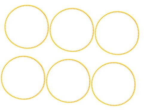 VERDANVERSE 6pcs Cotton Candy Maker Belts Replacement Spare Parts for Home Use Sturdy Belts for Candy Machines