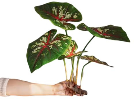 Artificial Plants Ferns Green Plants and Artificial Flowers with Roots Tropical Rainforest Decoration Forest Landscaping/356(C)