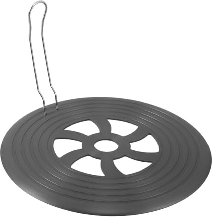 26cm Plaque Conductrice de Chaleur Ronde en Aluminium pour Cuisinière | Noir, Anti-burn et Anti-noircissement, Transfert Thermique, la Cuisine, pour Induction et Gaz