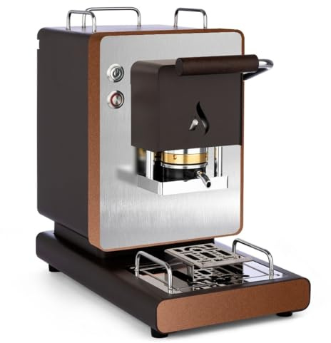Aroma Iconica Macchina da caffè espresso a cialde ESE 44 (Marrone Matt)