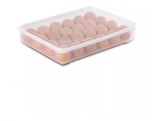 Contenitore per Uova Scomparti domestici Scatola portaoggetti in cartone for uova per Frigoriferi da Cucina(5.8x31x24cm)