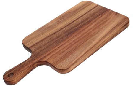 Yardenfun Planche à Découper Bois Massif Double Face pour Cuisine pour Viande et Légumes Planche Pizza et Charcuterie Résistante