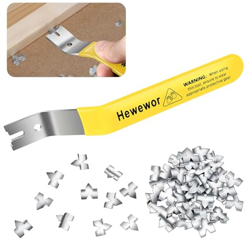 Glazier's Point Driver Tool with 110 Push Points,Glazier Setting Tool and Glazing Push Point Driver Tool for Framing Glass Picture Cross Artwork Mounting & Securing
