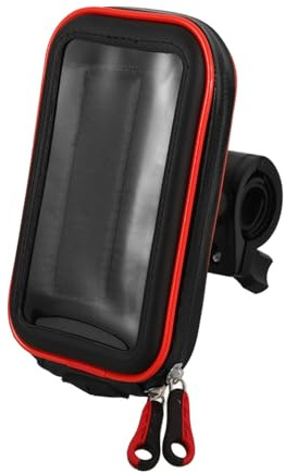 STOBAZA Support Téléphone Étanche pour et avec Poche Imperméable et Pince Guidon Stable Compatible Écran Tactile pour Smartphone