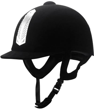 Equitazione Casco Casco da equitazione traspirante BS Safety Half Cover, for uomo, donna e bambino, 52-62 cm(60cm)