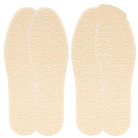 Vinter termiska sulor, unisex innersula lammull imitation lammull, tjocka plysch varma kuddar för skor, självvärmande innersulor för snöstövlar för arbetsskor och vinter