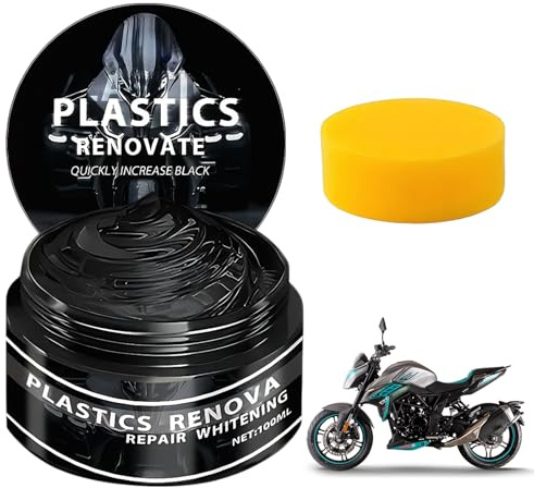 Eniyou 100ml Flüssigleder Schwarz, Car Care Reparaturcreme Mit Schwämmchen, Langhaltiger Auto Kunststoff Kratzer Entfernen, Reparatur Verblassten, Zerkratzten Für Leder Und Kunststoff