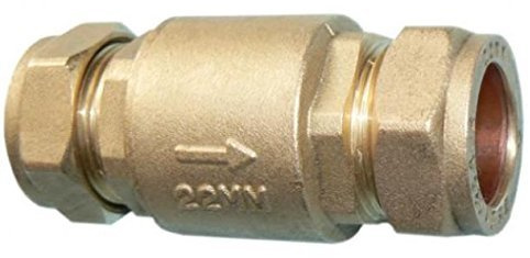 22 mm Fullt flöde fjäder backventil