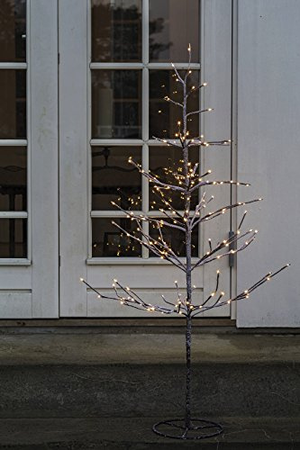 Sirius Leuchtbaum Alex Tree braun schneebedeckt 120 LED warmweiß 90 cm outdoor
