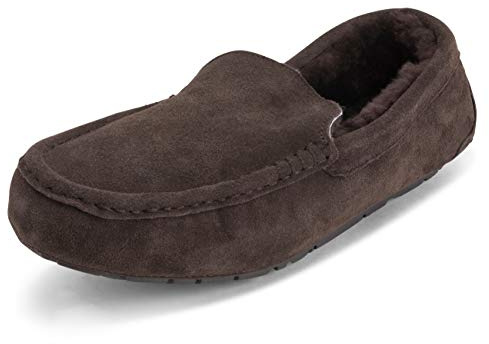 Herren Mokassins Australian Wildleder Sheepskin Haus Pelz Halbschuhe Schuhs Hausschuhe