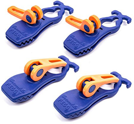 Peggy Peg Crocodile 4 er Set Schnellspannklemmen, Sturmsicherung für Vorzelte, Vorzeltteppiche und Markiesen