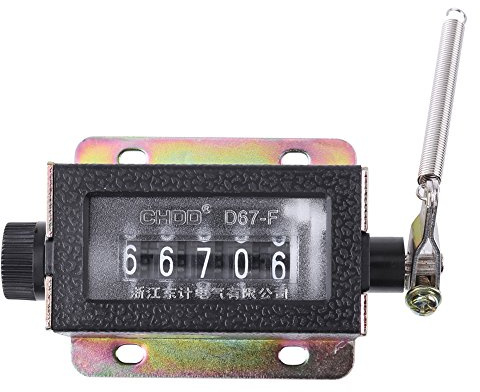 Manual Tally Counter 5 Digit Number Count Clicker Counter Mechanical Arithmometer Hand Mechanical Counters for Coaching, Knitting