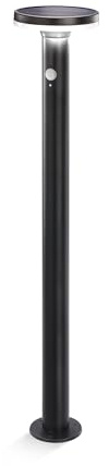 esotec Solar Wegeleuchte Mia 85 cm, Solarleuchte mit Bewegungsmelder, 600 lm, Solar Pollerleuchte mit 3 Leuchtmodi, IP44, 102593