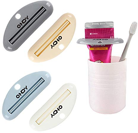 4 Pack Toothpaste Squeezers, Tube Squeezer for Toothpaste, Hand Cream, Polygel Tubes, Paint Tubes, Cosmetics