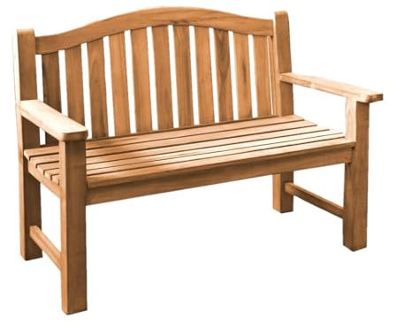 Teako Design Gartenbank Teakholz Extra Stark Catania Massivholz Wetterfest, in verschiedenen Größen, robust und langlebig, für den Außenbereich geeignet (180 cm), TB-J-1134-x