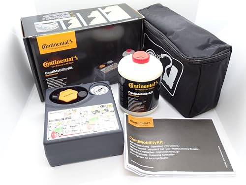 Partsdealers GENUINE CONTINENTAL TYRE PUNCTURE REPAIR KIT SEALANT PUMP INFLATOR BAG SET Best B 08.2030 Contimobility KIT NEW