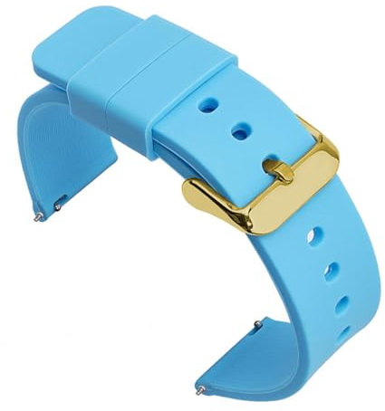 1 st 22 mm klockarmband universalarmband länkarmband handledslampa mjuk for smartklocka(Light Blue-G)