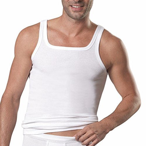 con-ta 5er Pack Herren Unterhemd Feinripp - Sport-Jacke - 100% supergekämmte Baumwolle - Weiß Trockner geeignet (8 / XXL, 5 X Weiß)