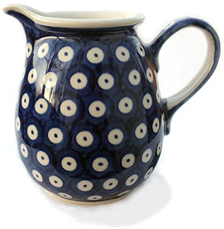 Bunzlauer keramik Milchkännchen 400 ml (Dekor Blau-Auge)