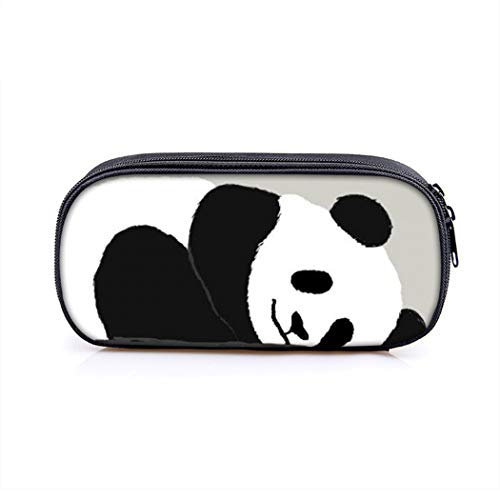 Abcsea 1 Stück Panda niedliche Federmäppchen mit 2 fächern, Große Kapazität Federmäppchen, Große Kapazität Briefpapier Pouch, Stifteetui groß (Stil 2)