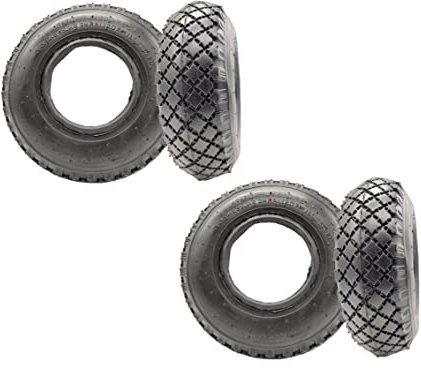 4X HMH-Shop Mantel 3.00-4 Sackkarrenmantel 4er Set Decke 260mm 4 Stück Ersatzreifen für z.B. Sackkarre Bollerwagen Handkarre Luftreifen Luftrad Tire Reifendecke 260x85mm max. 2 Bar / 120Kg