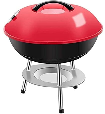 Holzkohlegrill Barbecue Grill BBQ Grillofen Tragbarer Runder BBQ Holzkohlegrill Im Freien Mit Abdeckung Für Picknick Im Freien Holzkohle Grill