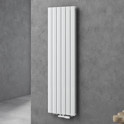 doporro Vertikal Badeizkörper Badheizung 160x46cm Weiß | Doppellagig Heizkörper Flachheizkörper Mittelanschluss | Flach Paneelheizkörper 1540Watt