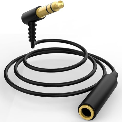 Cavo di prolunga jack audio stereo AUX, 3,5 mm, cavo audio per Bose QuietComfort QC45 QC35II QC35 QC25 NC700, cuffie smartphone e tablet, M/F, 1,5 m