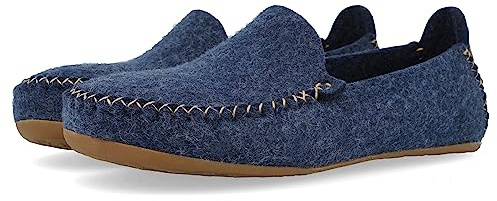 Haflinger Mokassin klassiska tofflor Unisex-vuxen, Jeans - 44 EU