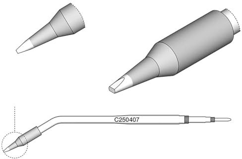 Jbc C250407 - Punta de soldador para aluminio 2A, cincel