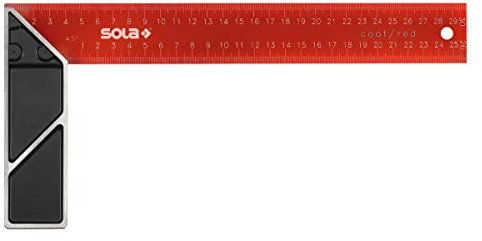 Sola 56014301 Schreinerwinkel SRC 350 rot beschichtet in schwarz