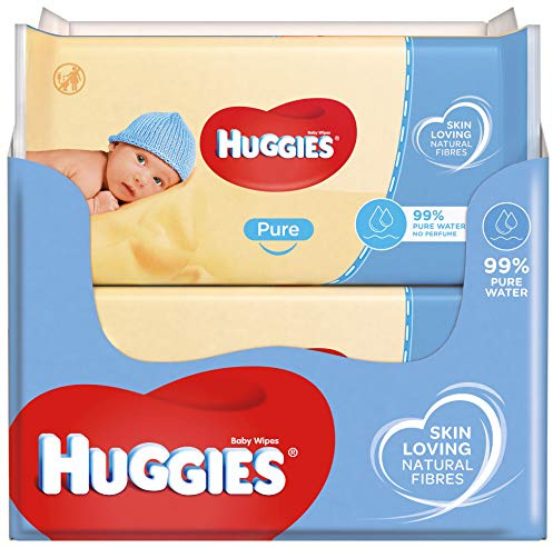 Huggies Pure Baby Wipes - 18 Pack (56 Wipes Per Pack, 1008 Wipes Total)