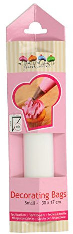 FunCakes Lot de 10 Pochettes à Douille jetables Blanc 30 cm