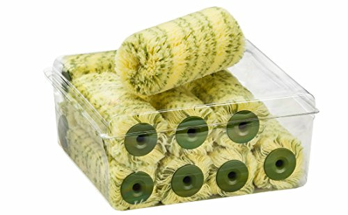 Colorus Farbroller Set 12 cm 10x 13 mm Flor spritzarm und fusselfrei | Kleine Farbwalze und Malerwalze für Wandfarbe, Decke und Türen – für einen sauberen Farbauftrag