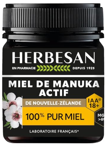 Miel de Manuka Actif - IAA18+ (MGO696+) - Origine Nouvelle-Zélande garantie